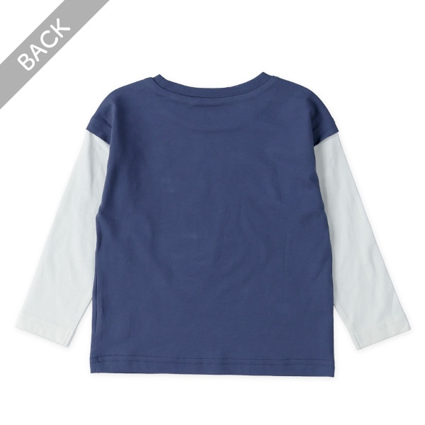 ワンポイントベストレイヤード風長袖Ｔシャツ