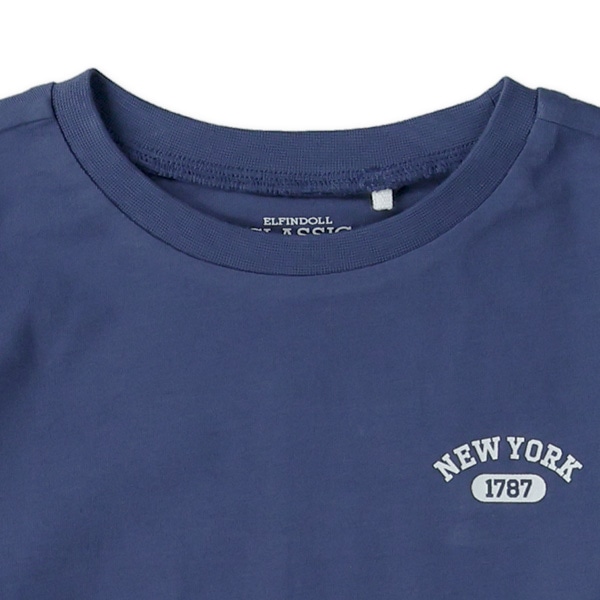 ワンポイントベストレイヤード風長袖Ｔシャツ