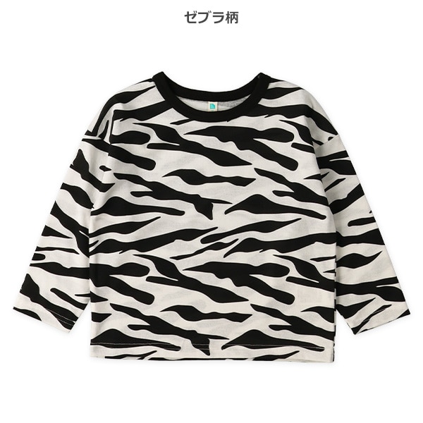 ゼブラ・ダルメシアン柄長袖Tシャツ