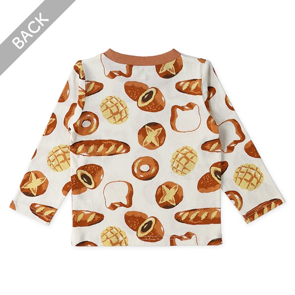 パン・いぬ総柄長袖Tシャツ