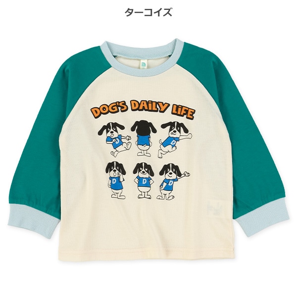 くま・いぬラグラン長袖Tシャツ