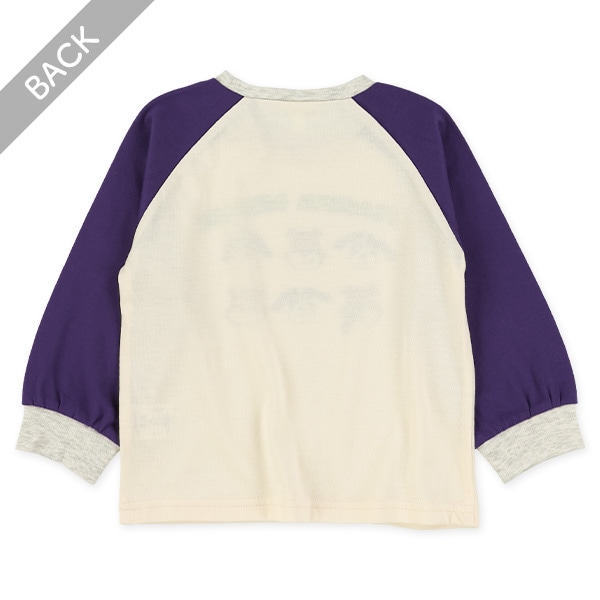 くま・いぬラグラン長袖Tシャツ