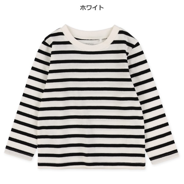 天竺先染めボーダー長袖Tシャツ