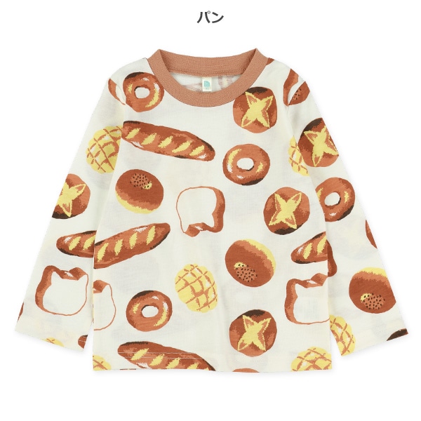 パン・いぬ総柄長袖Tシャツ