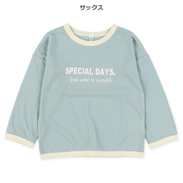 パイピングロゴ長袖Tシャツ