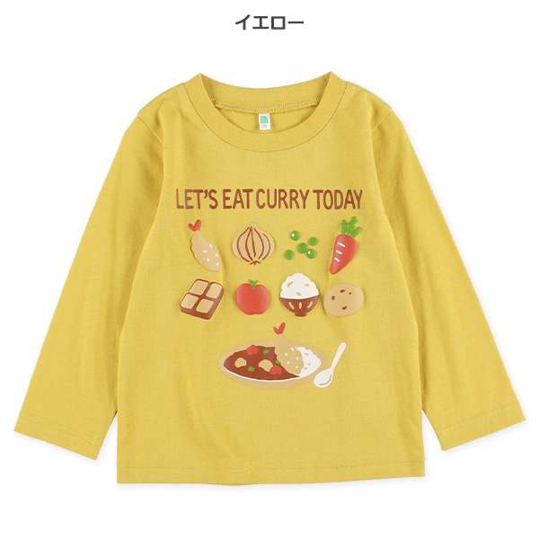 発泡プリント長袖Tシャツ