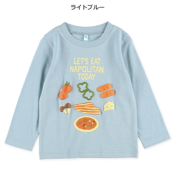 発泡プリント長袖Tシャツ