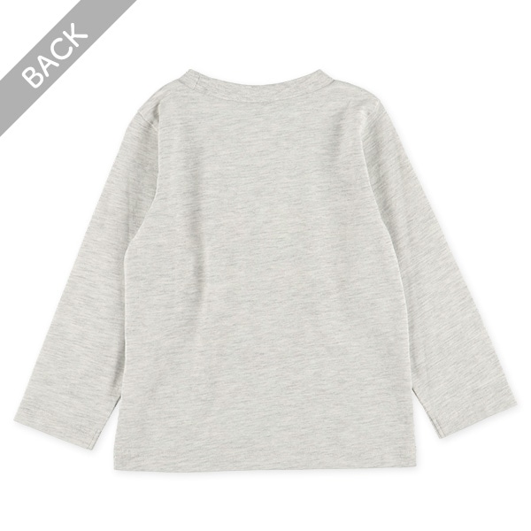 発泡プリント長袖Tシャツ