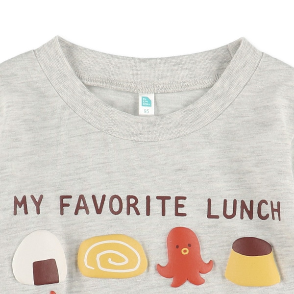 発泡プリント長袖Tシャツ