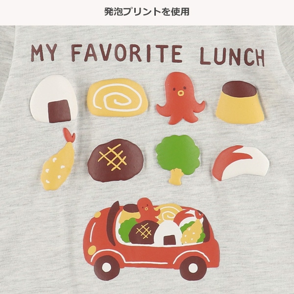 発泡プリント長袖Tシャツ