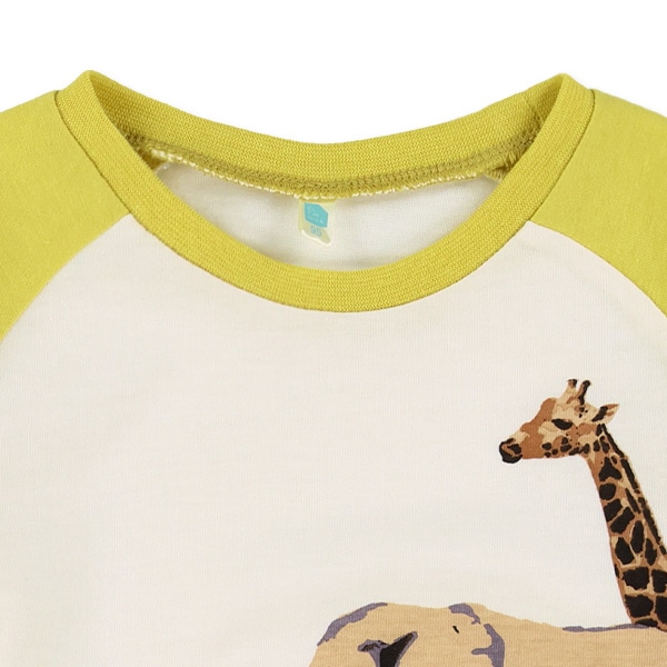 はたらくくるま・アニマルラグラン長袖Tシャツ