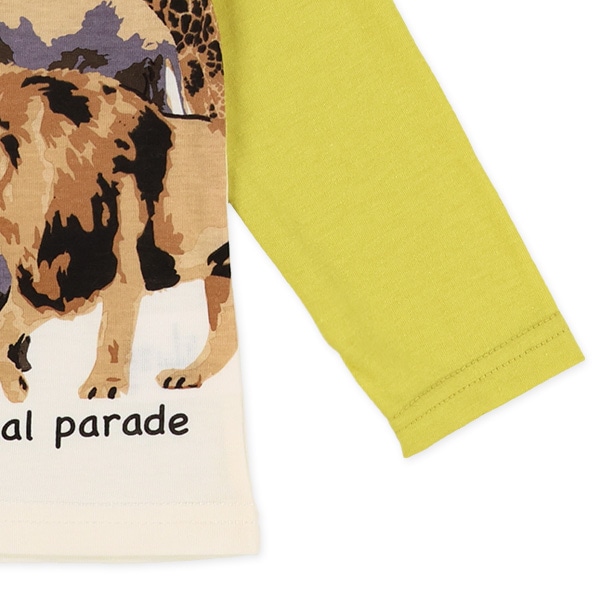 はたらくくるま・アニマルラグラン長袖Tシャツ