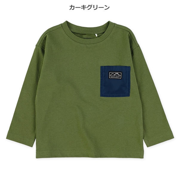 チケット付きポケット長袖Tシャツ