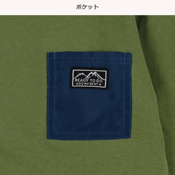 チケット付きポケット長袖Tシャツ