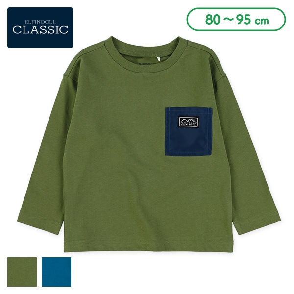 チケット付きポケット長袖Tシャツ