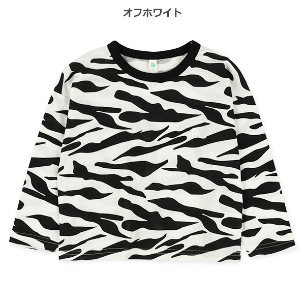 ゼブラ柄長袖Tシャツ | 西松屋オンラインストア