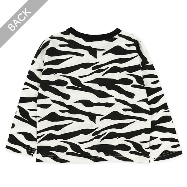 ゼブラ柄長袖Tシャツ