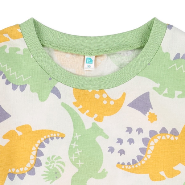 カラフル恐竜長袖Tシャツ