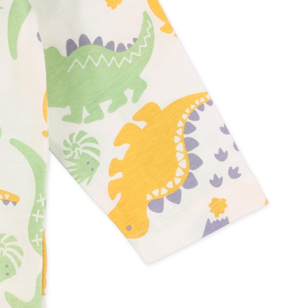 カラフル恐竜長袖Tシャツ