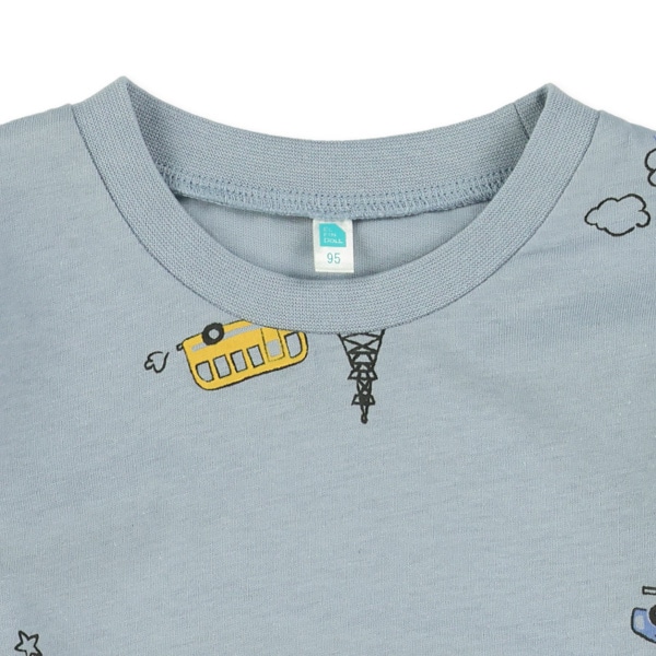 おでかけモチーフ総柄長袖Tシャツ