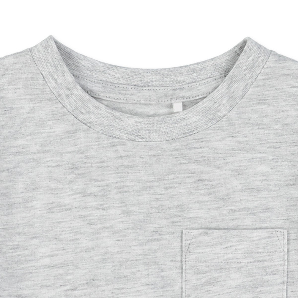 ポケット付きワイド長袖Tシャツ