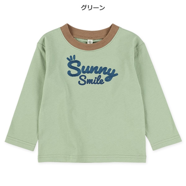 チェーンステッチロゴ長袖Tシャツ