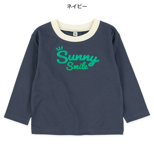 チェーンステッチロゴ長袖Tシャツ