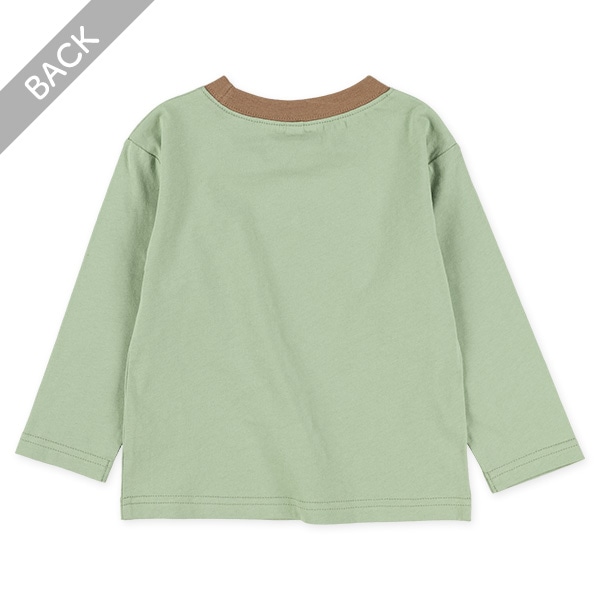 チェーンステッチロゴ長袖Tシャツ