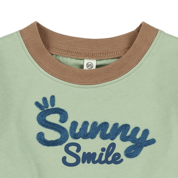 チェーンステッチロゴ長袖Tシャツ