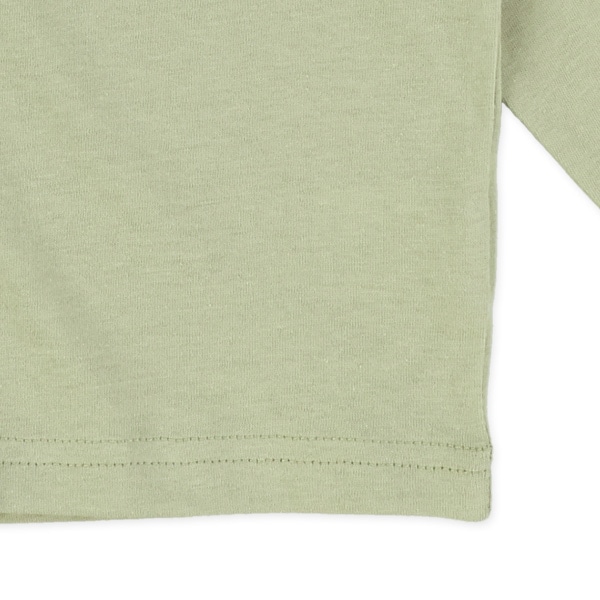 恐竜ステッチ刺繍長袖Tシャツ