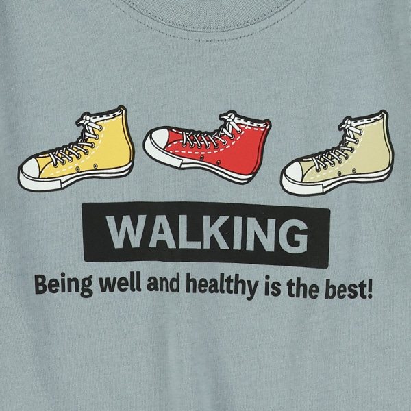 スニーカーロゴ長袖Tシャツ