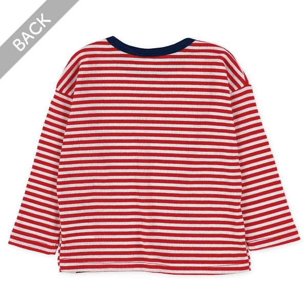 スパンテレコボーダー長袖Tシャツ