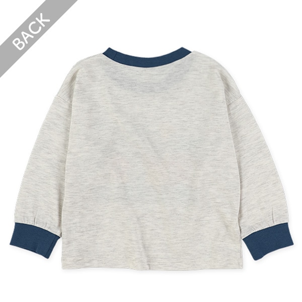 アニマルロゴプリント長袖Tシャツ