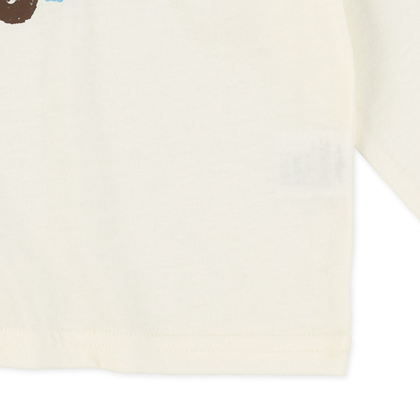 くるまプリント長袖Tシャツ