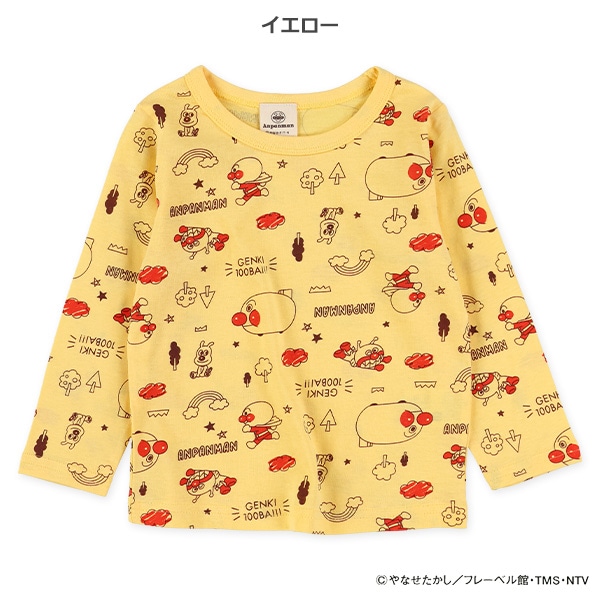 総柄長袖Tシャツ（アンパンマン）