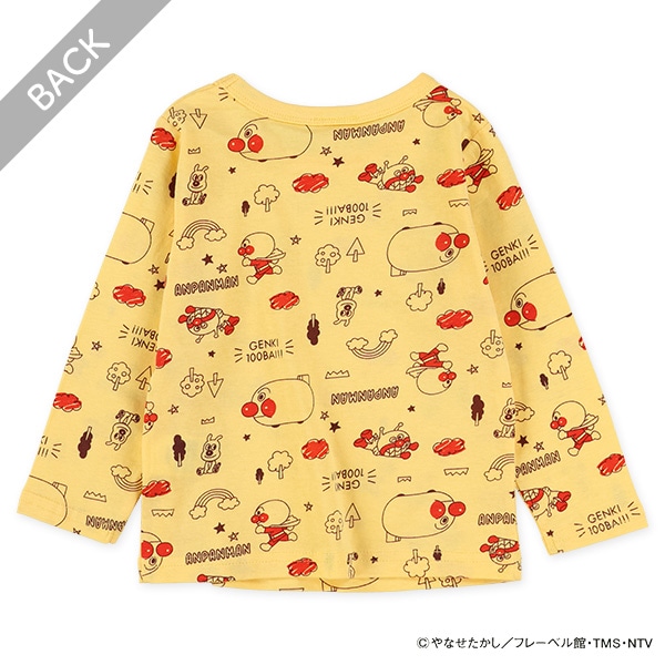 総柄長袖Tシャツ（アンパンマン）