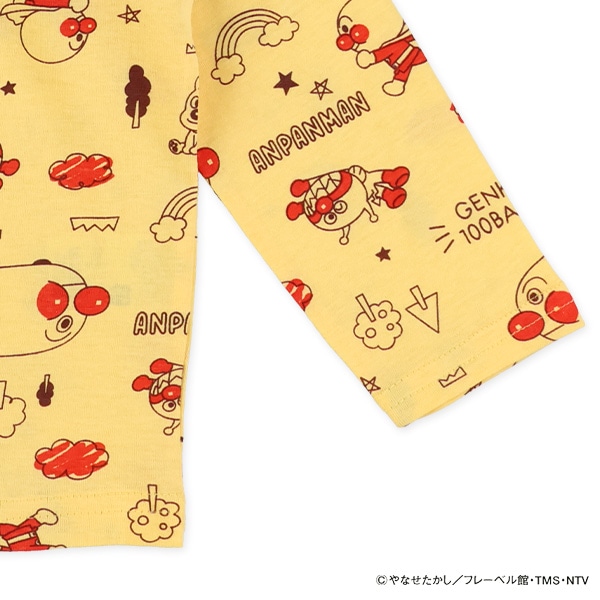 総柄長袖Tシャツ（アンパンマン）