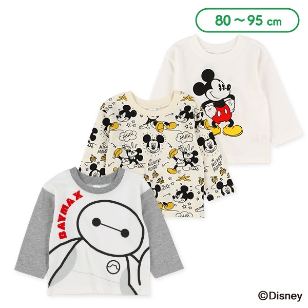 長袖Tシャツ(ミッキーマウス・ベイマックス)