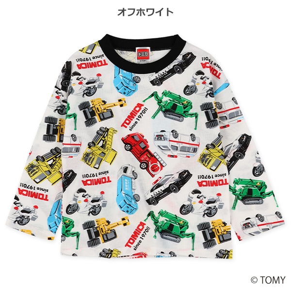総柄長袖Tシャツ（トミカ）