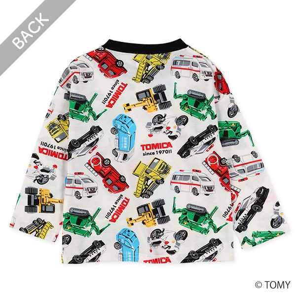 総柄長袖Tシャツ（トミカ）