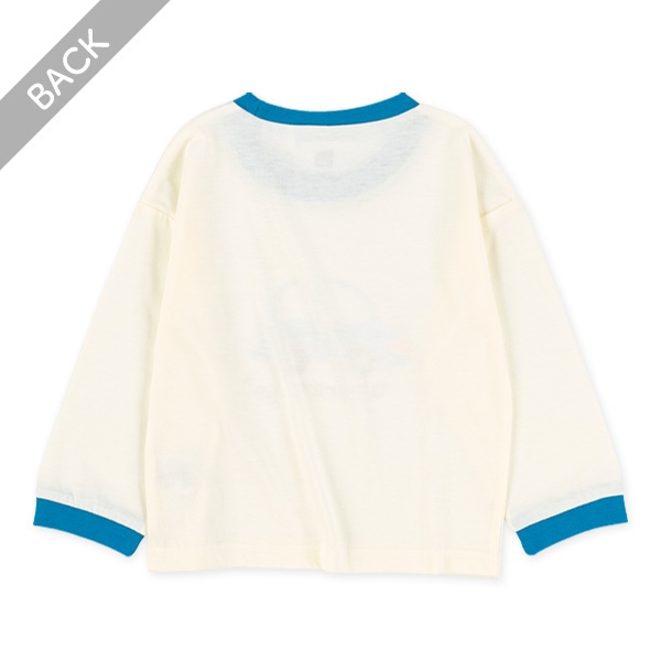 くるまプリント長袖Tシャツ