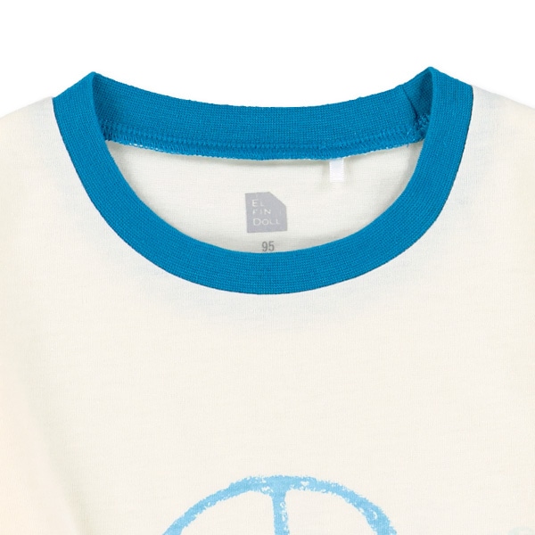 くるまプリント長袖Tシャツ