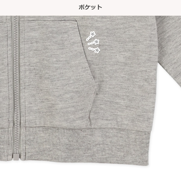 胸ロゴスエットジャケット