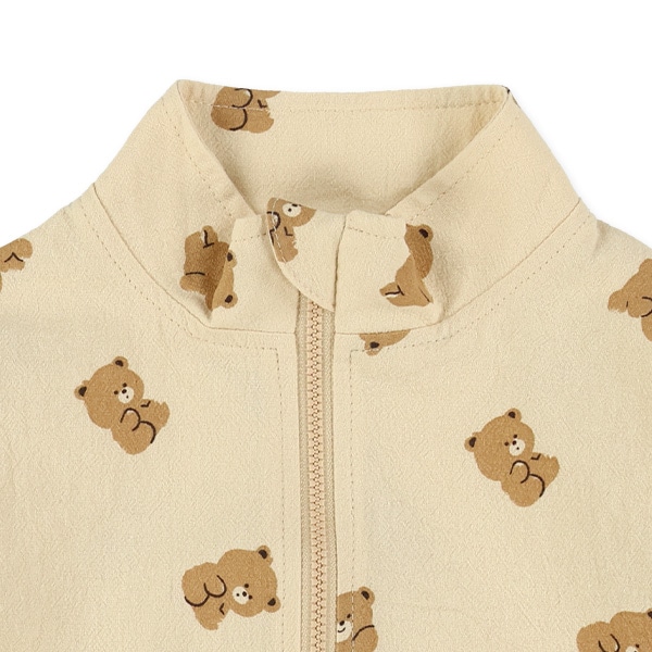 楊柳ガーゼブルゾン