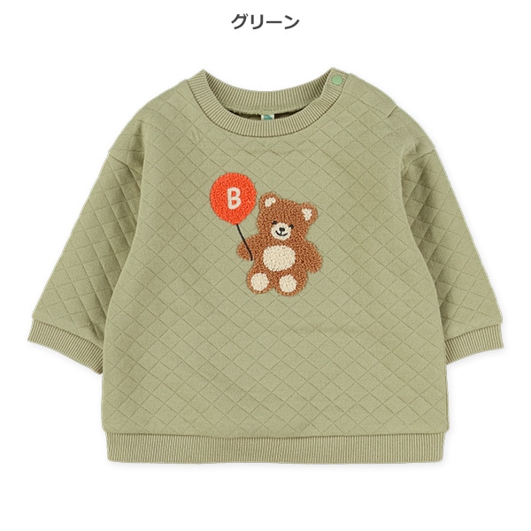 キルトアニマル相良刺繍トレーナー