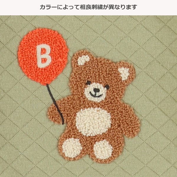 キルトアニマル相良刺繍トレーナー