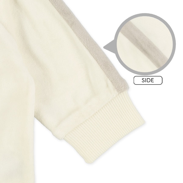 ベロア袖ライントレーナー