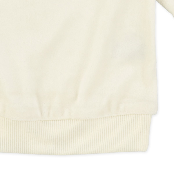 ベロア袖ライントレーナー