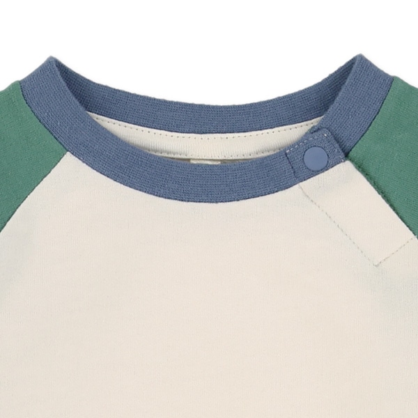 ミニ裏毛配色無地トレーナー