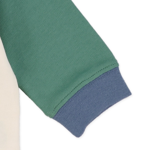 ミニ裏毛配色無地トレーナー